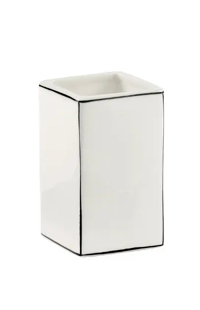 Sapho Accesorios de baño Gedy - Vaso Lucrezia, blanco LC98