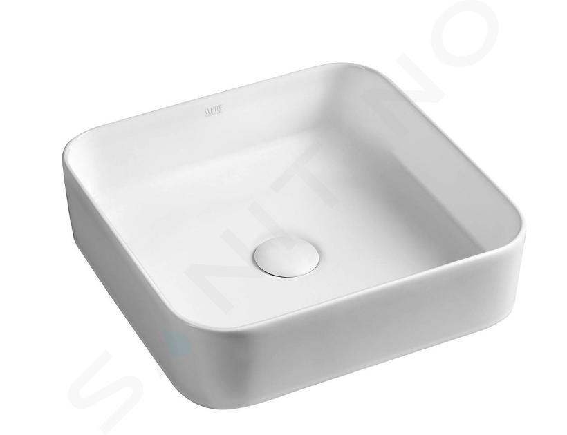 Sapho Lavabos - Lavabo Blade 400x400 mm, blanc WH050