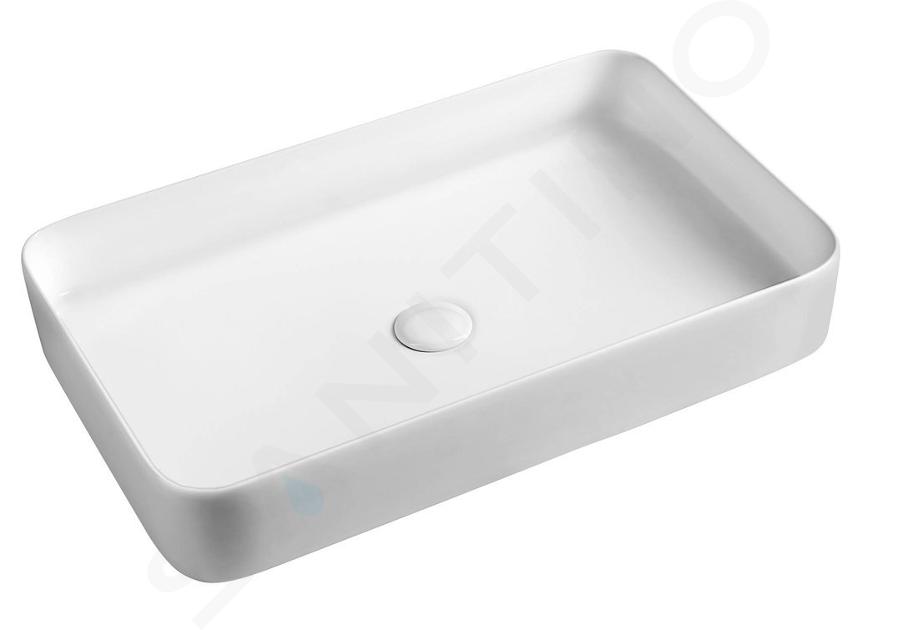 Sapho Lavabos - Lavabo pour plan de travail 655x405 mm, sans trop-plein, blanc WH051