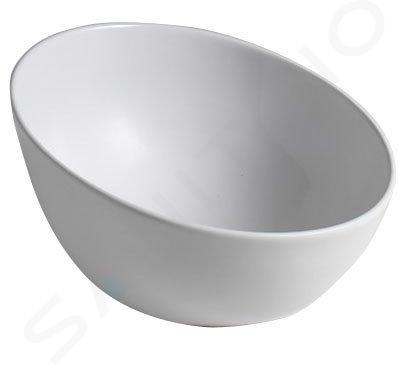 Sapho Lavabi - Lavabo Dome Obliquo 445x445 mm, bianco WH031