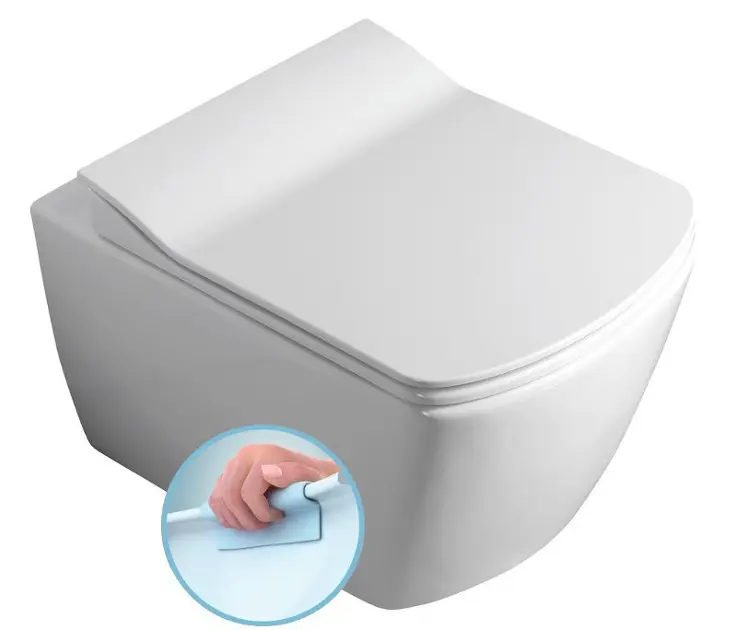 Sapho - Væghængt toilet Glanc, uden kant, hvid GC321