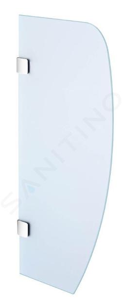 Sapho Accessoires - Paroi de séparation entre urinoirs 400x800 mm, verre laiteux 2502-05