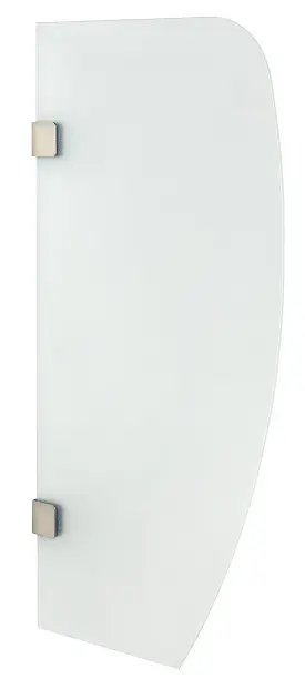 Sapho - Perete despărțitor pisoare 400x800 mm, sticlă mată 2502-05