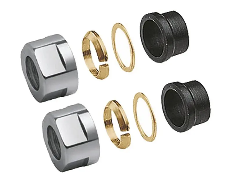 Sapho Accessoires - Raccord de serrage 1/2 pour cuivre 15 mm, chrome CP6115