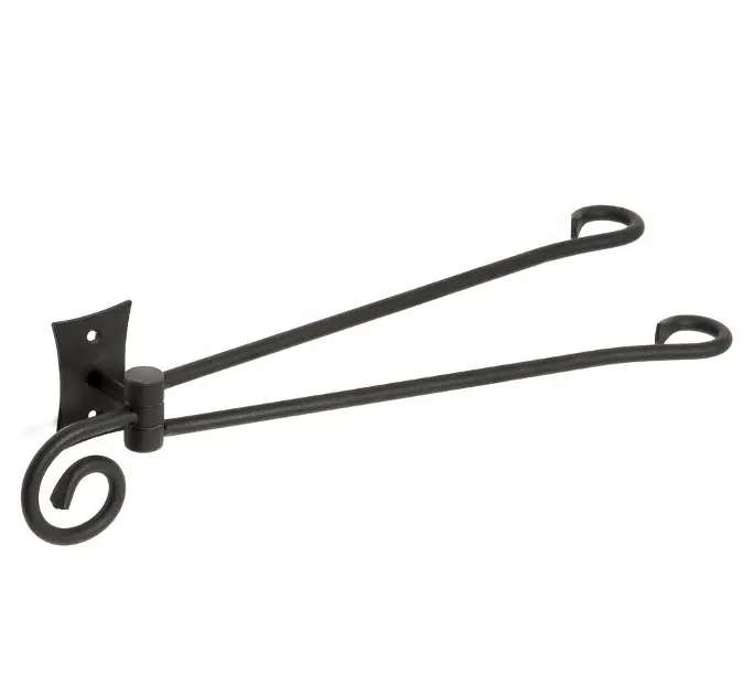 Sapho Rebecca - Doppelter Handtuchhalter, Länge 36 cm, schwarz CC021