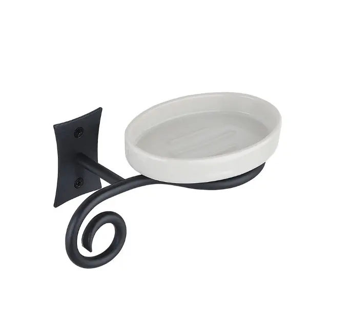 Sapho Rebecca - Seifenschale mit Halter, weiß CC002