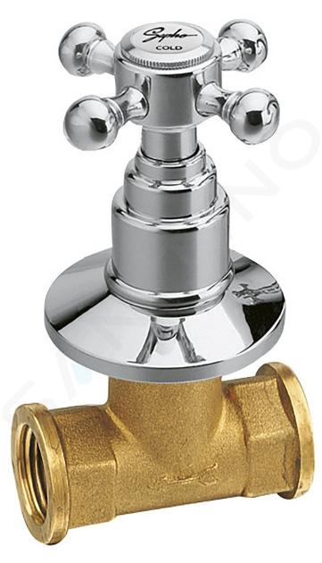 Sapho Reitano Rubinetteria Antea - Inbouw stopkraan met inbouwdeel, warm, chroom 3051H