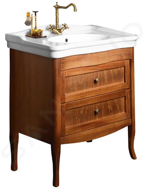 Sapho Retro - Meuble pour lavabo 73x80x47 cm, hêtre 1654