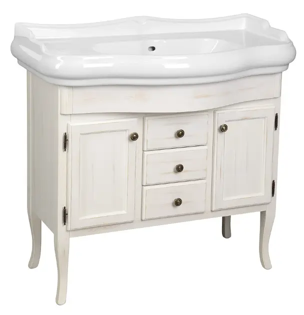 Sapho Retro - Ormarić za umivaonik 89x80x48 cm, starinsko bijeli 1621