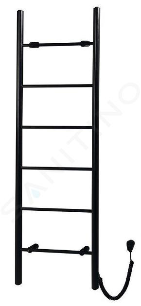 Sapho Scaldasalviette - Scaldasalviette elettrico Karbo 500x1600 mm, nero opaco KB905