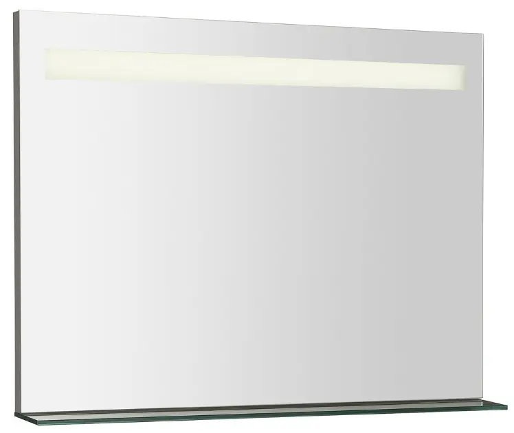 Sapho Breto - Breto ogledalo 80x61 cm s LED rasvjetom i policom BT080