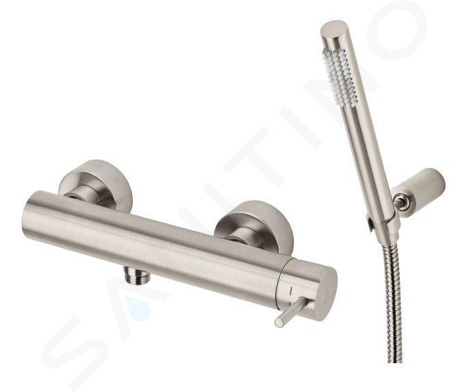 Paffoni Light - Mitigeur de douche avec accessoires, inox LIG168DST