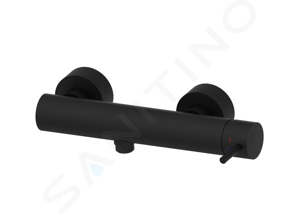 Paffoni Light - Bateria prysznicowa, Matte Black LIG168NO