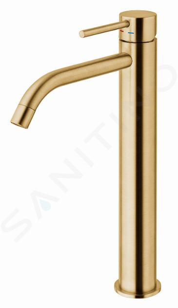 Paffoni Light Exclusive Edition - Grifo de lavabo, oro cepillado LIG081HGSP