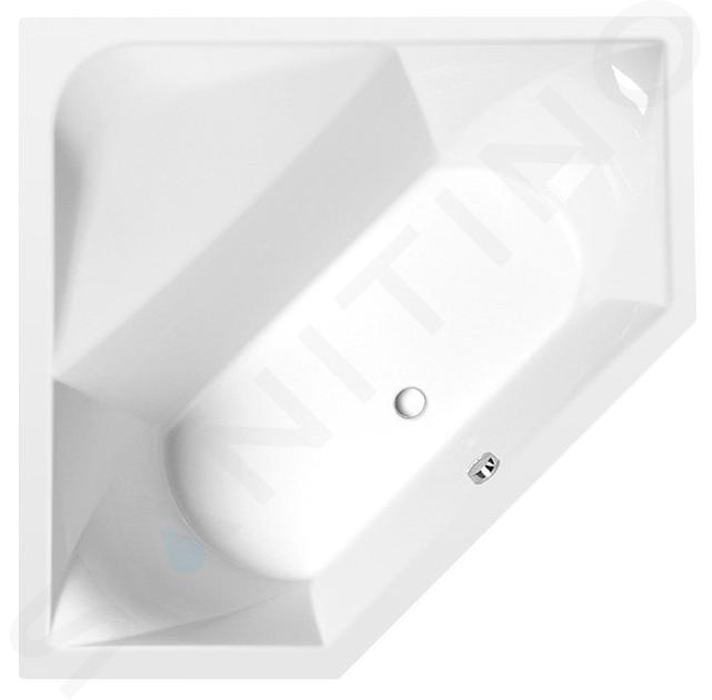 Polysan Badewannen - Eckbadewanne FLOSS 145x145x50 cm, weiß 98611