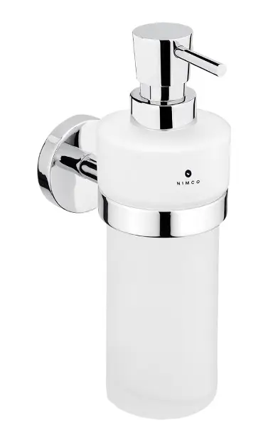 Nimco Unix - Dozownik mydła z uchwytem, szkło matowe/chrom UN 13031W-T-26
