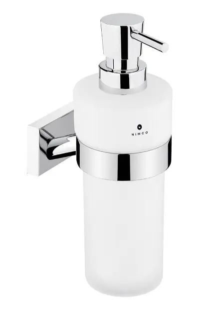 Levně Nimco Keira - Dávkovač mýdla s držákem, matné sklo/chrom KE 22031W-T-26
