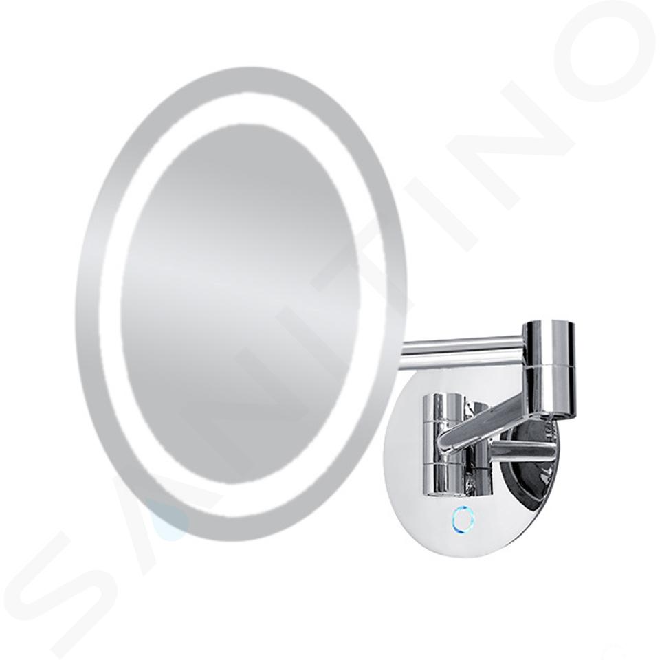 Nimco Espejos cosméticos - Espejo cosmético de pared con luz LED, cromo ZK 20165-26