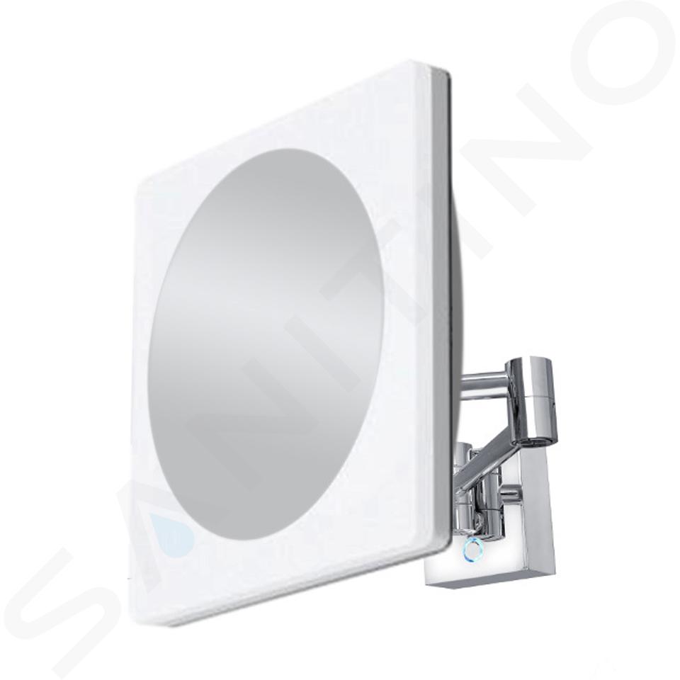 Nimco Espejos cosméticos - Espejo cosmético de pared con luz LED, cromo ZK 20465-26