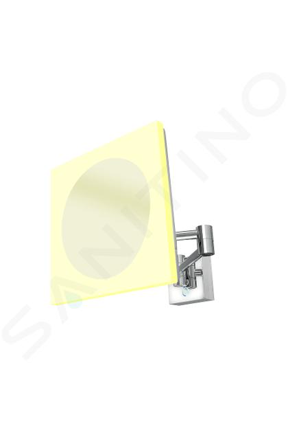 Nimco Espejos cosméticos - Espejo cosmético de pared con luz LED, cromo ZK 20465P-26