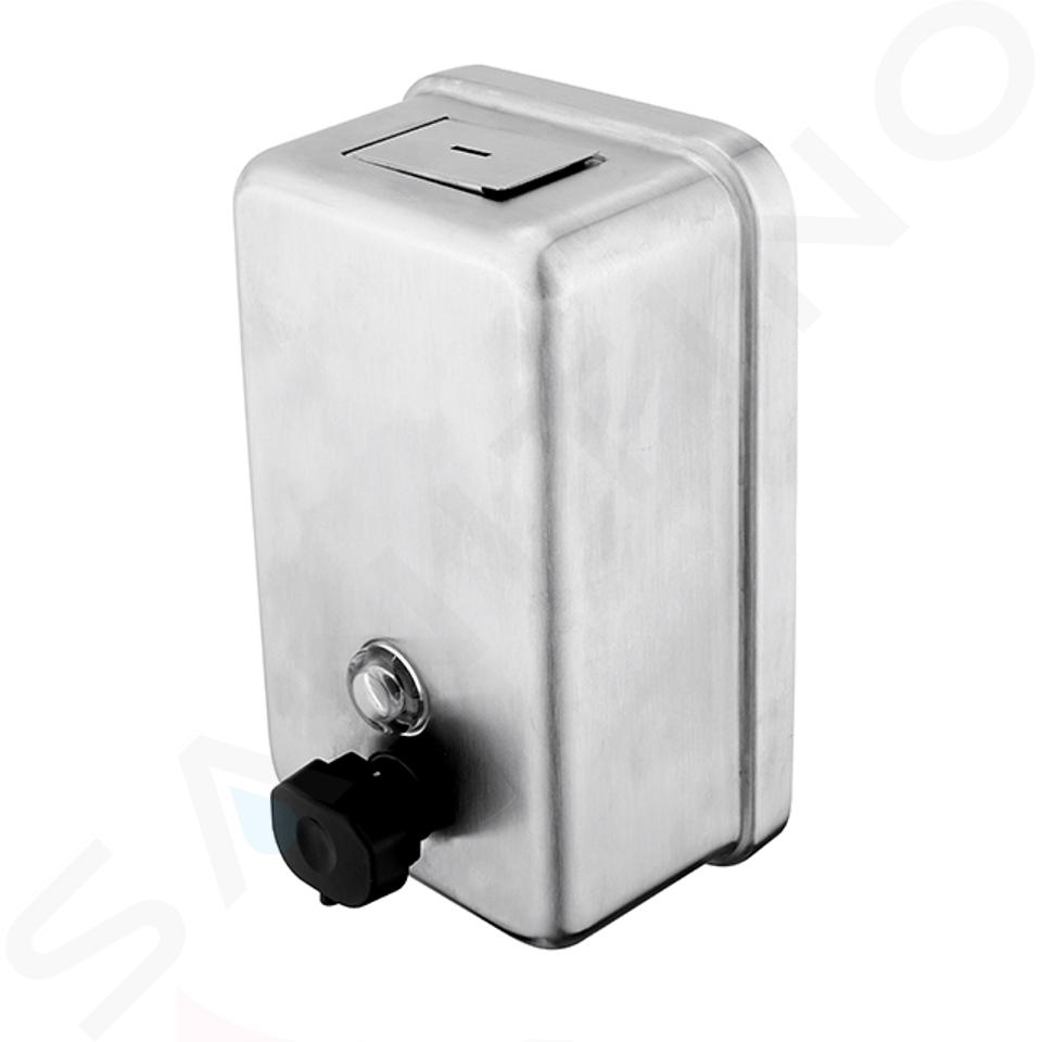 Nimco Dispensadores de jabón - Dosificador de jabón líquido de pared, 1100 ml, acero inoxidable cepillado HPM 8131-10