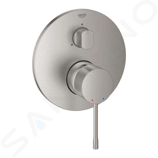 Grohe Essence - Bateria podtynkowa do obsługi trzech wyjść wody, Supersteel 24092DC1