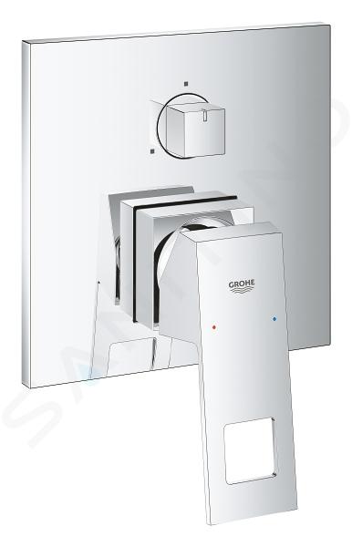 Grohe Eurocube - Baterie încastrată cu comutator cu 3 căi, crom 24094000