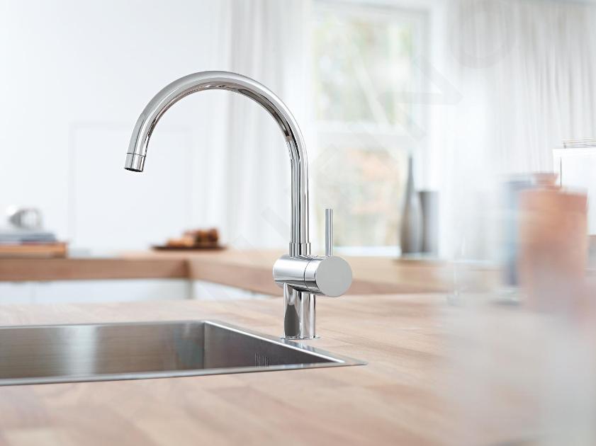 Grifo de cocina Grohe Minta Negro (32917KS0). En stock.