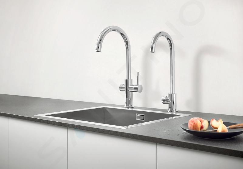 Grohe Blue Professional - Rubinetto per lavello Mono con sistema di  filtraggio e refrigerazione, cromato 31302002