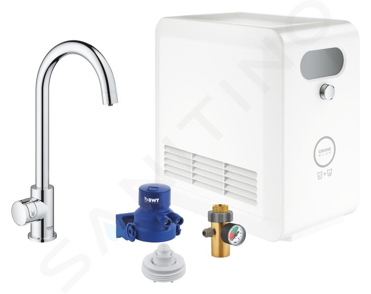 Grohe Blue Professional - Grifo de fregadero Mono con enfriador de agua y filtro, cromo 31302002