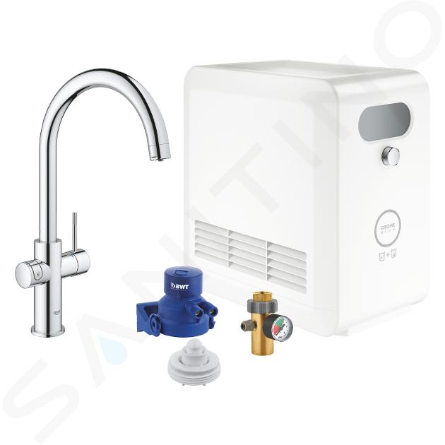 Grohe Blue Professional - Spültischarmatur Connected, mit Kühleinheit und Wasserfilter, verchromt 31323002