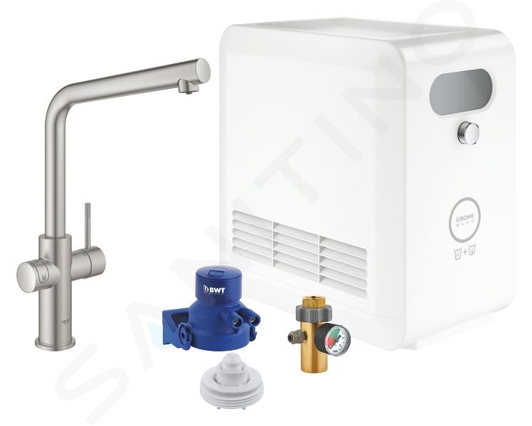 Grohe Blue Professional - Keukenkraan met koeler en filter set, supersteel 31347DC3