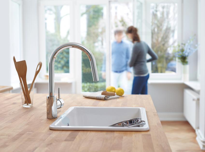 De slaapkamer schoonmaken Numeriek bros Grohe Concetto - Keukenkraan met uittrekbare handdouche, chroom 31483002 |  Sanitino.nl