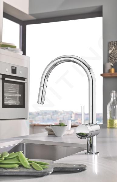 Rubinetto Cucina Estraibile Doccetta GROHE Miscelatore Lavello - K7  32176DC0