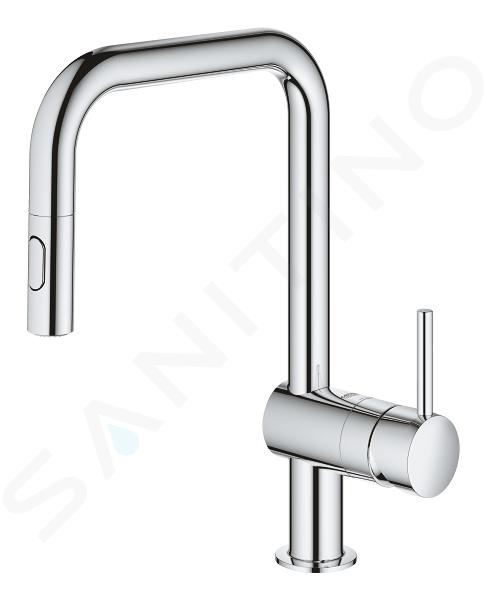 Grohe - met uittrekbare handdouche, chroom 32322002 |