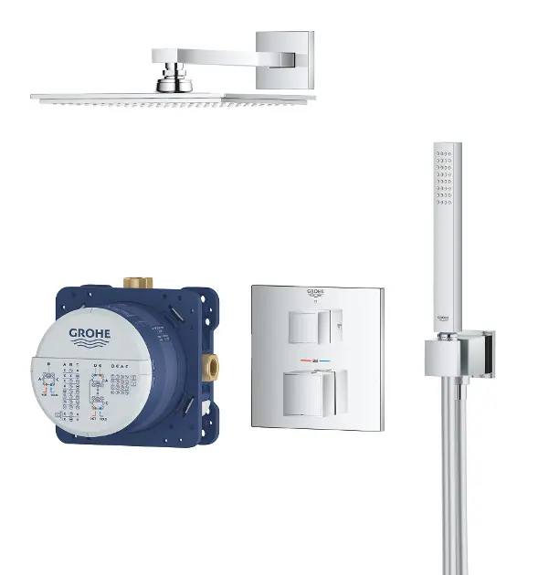 Grohe Grohtherm Cube - Doucheset Rainshower Allure 230 met inbouw ...