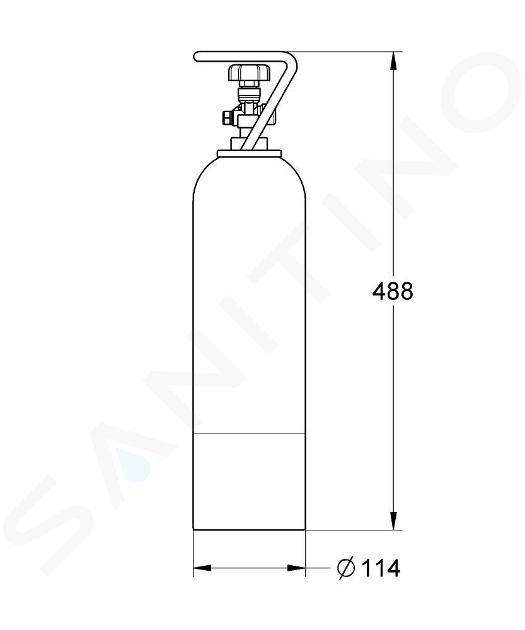 Bouteille de CO2 de 2Kg