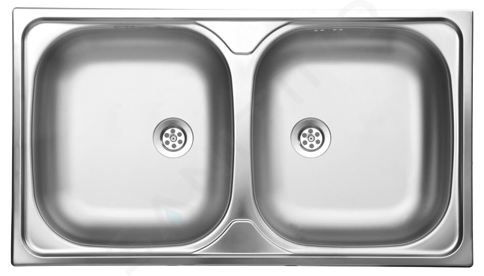 Novaservis Mosogatók - Mosogató, 450x800 mm, rozsdamentes acélból készült DR45/80
