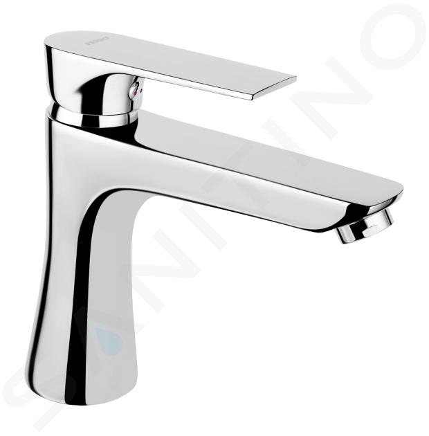 Novaservis Ferro Algeo Square - Grifo de lavabo con desagüe, cromo 82003,0