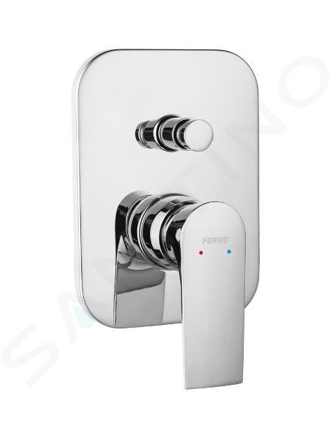 Novaservis Ferro Algeo Square - Robinetterie de baignoire encastrée avec corps, chrome 82050R,0