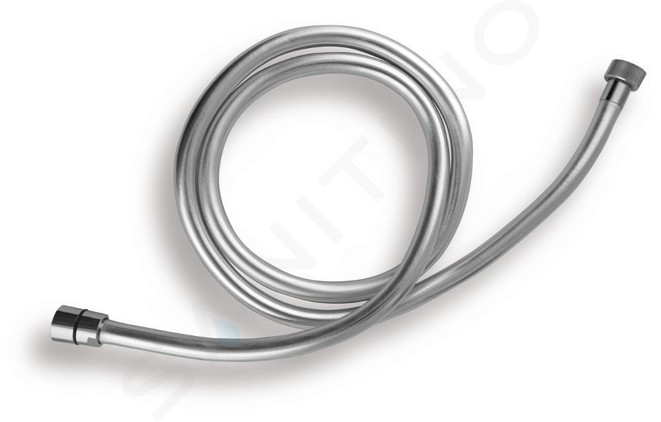 Novaservis Tömlők - Zuhanyzó tömlő műanyag, 1200 mm, ezüst SILVER/120,0