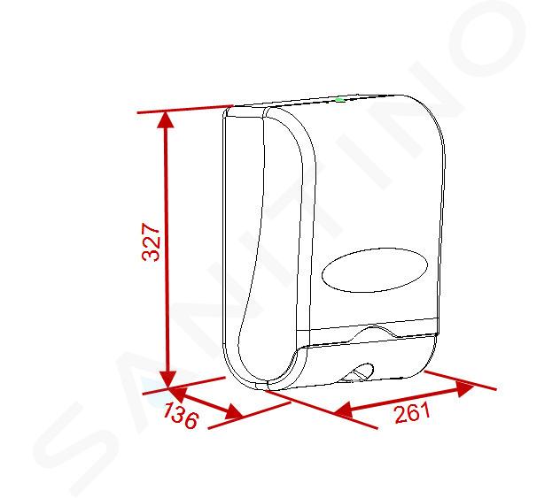 Novaservis Accesorios para el sector público - Secamanos eléctrico con  sensor, blanco 69091,1