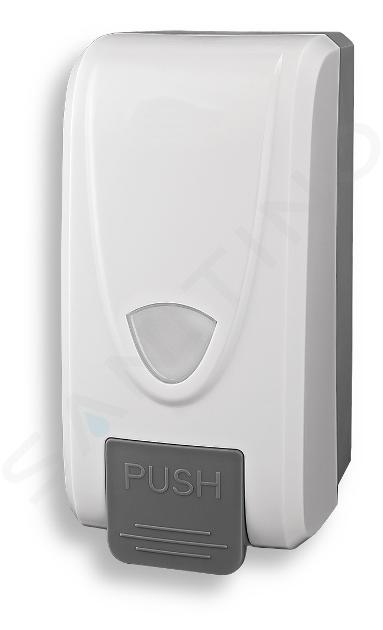 Novaservis Hygiënisch programma - Vloeibare zeepdispenser, 1000 ml, wit/grijs 69083,1