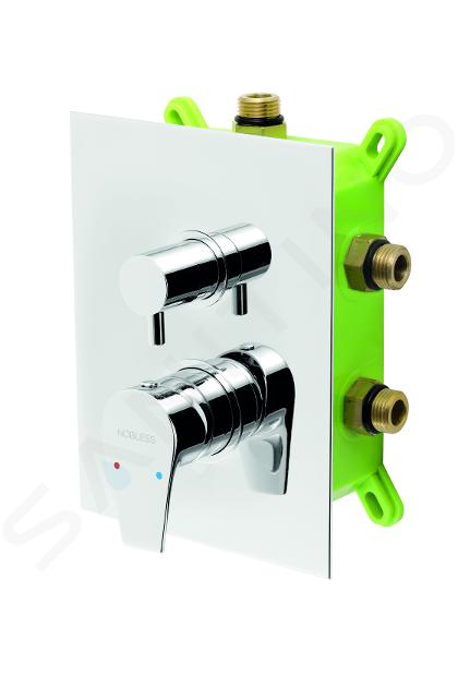 Novaservis Nobless Vision X - Batéria pod omietku pre 3 spotrebiče s telesom, chróm BOX42051RX,0