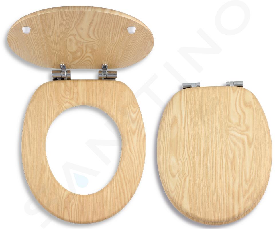 Novaservis Prestige - WC-Sitz, SoftClose, Holz furniert, Esche WC/SOFTJASAN