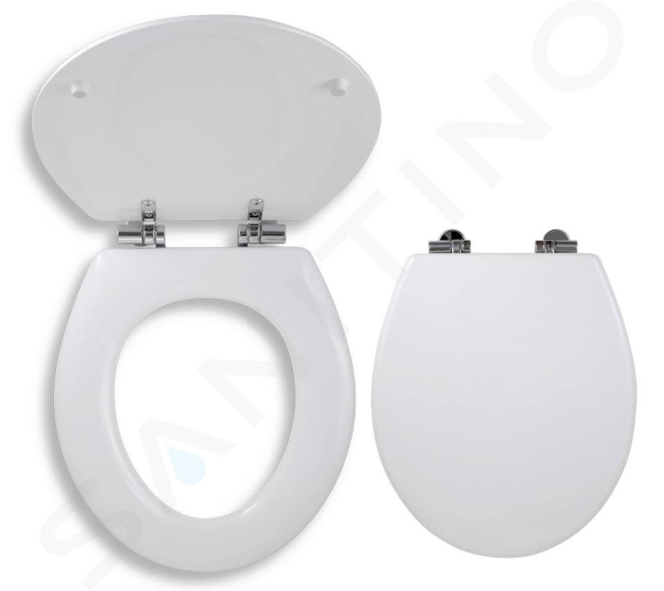 Novaservis Prestige - Abattant WC softclose, bois de forme décorative, blanc WC/SOFTLYRA