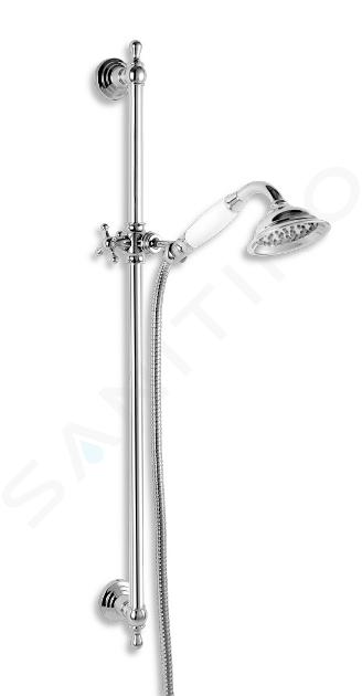 Novaservis Sets de douche - Colonne de douche Retro avec barre, douche à  main, flexible et support, chrome KITRETRO,0