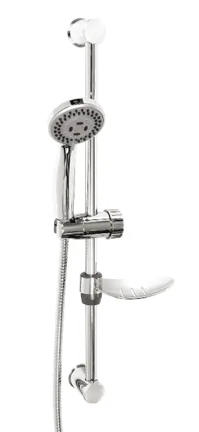 Novaservis Sets de douche - Ensemble de douche, 5 jets, barre avec porte-savon et flexible, chromé KIT03,0