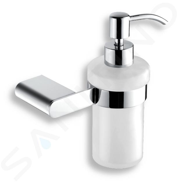 Novaservis Titania Naty - Distributeur de savon avec support, blanc/chrome 66655,0