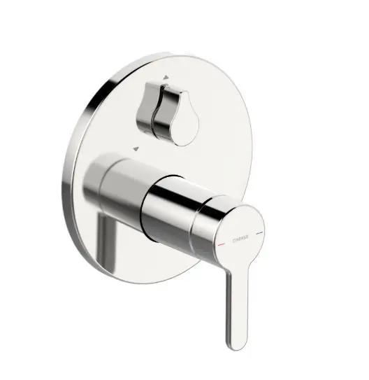 Hansa Designo - Miscelatore ad incasso per vasca da bagno, con deviatore a 2 utenze, cromato 81119563